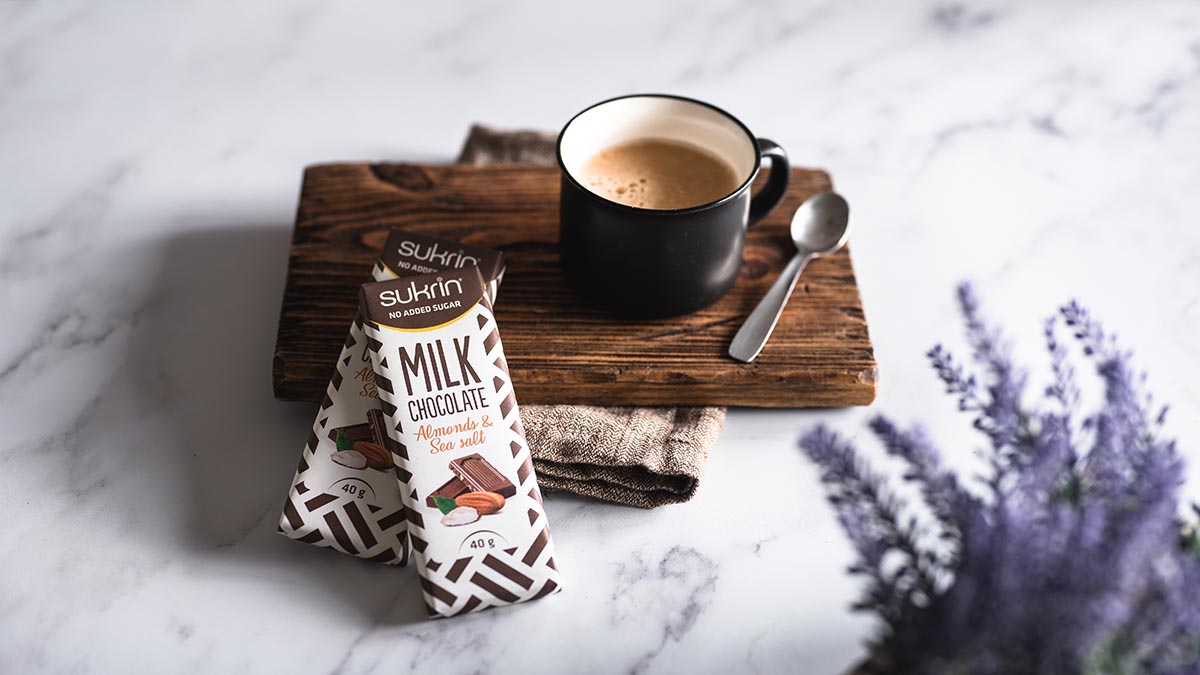 SUKRIN Schokolade Milch Mandeln & Meersalz 40g