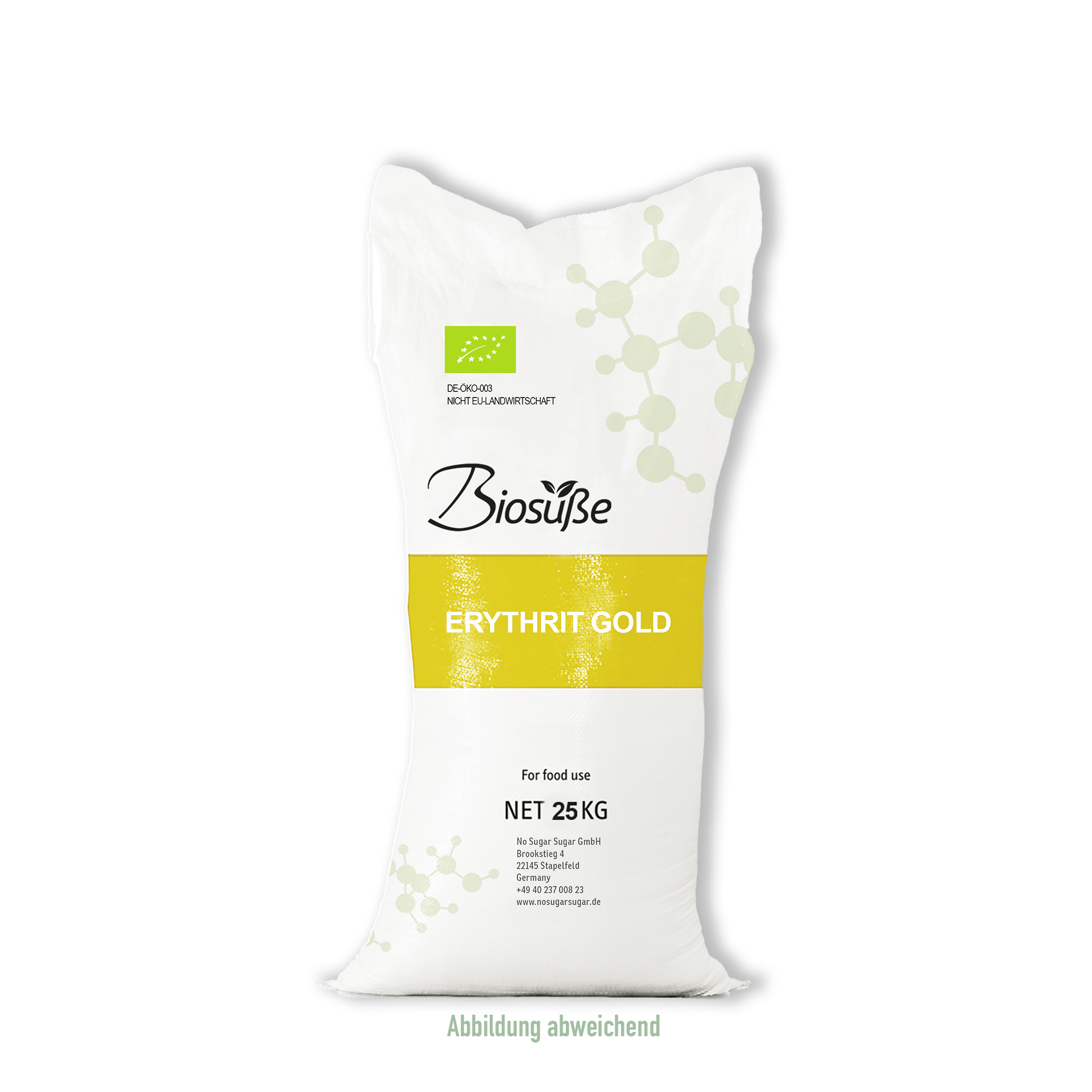 Sack Biosüße Bio Erythrit Gold 25kg