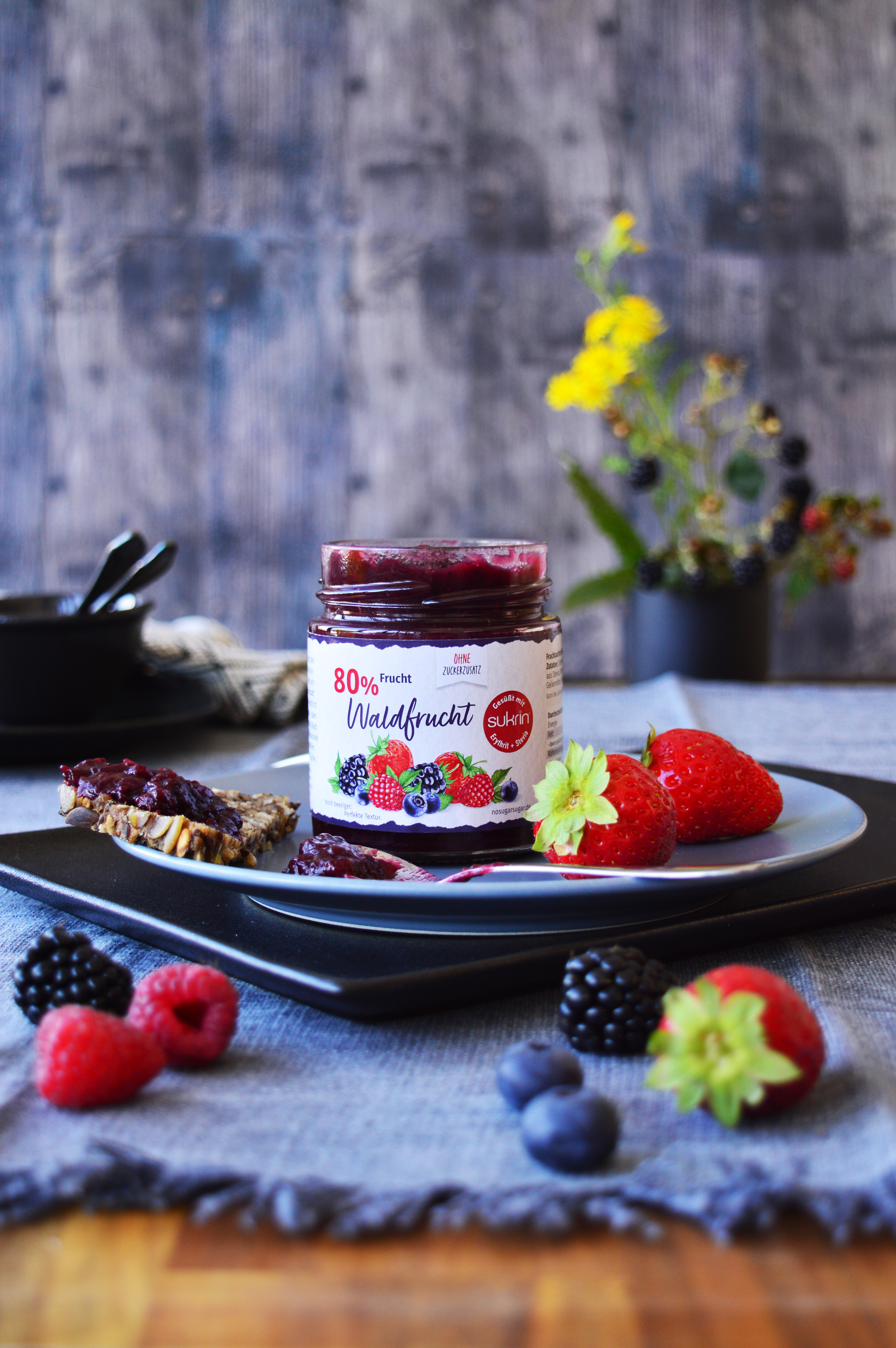 SUKRIN Fruchtaufstrich Waldfrucht 225g