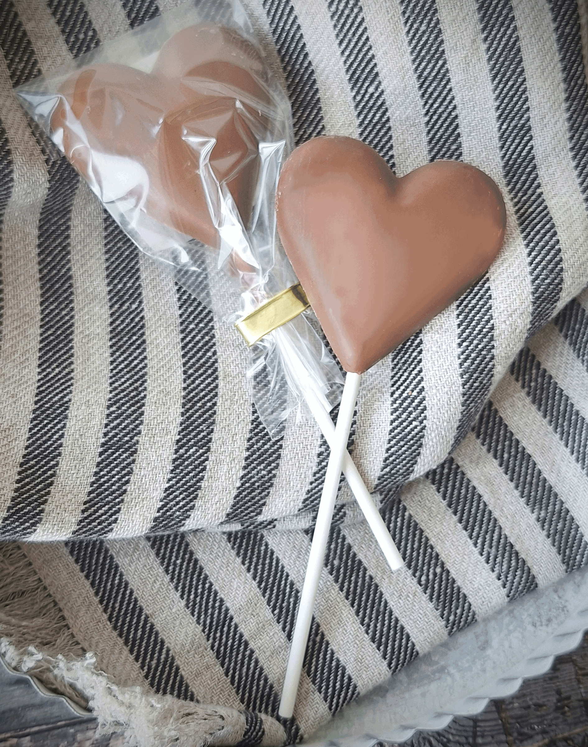 NO SUGAR SUGAR Schokoladen Lolli Vollmilch Herz