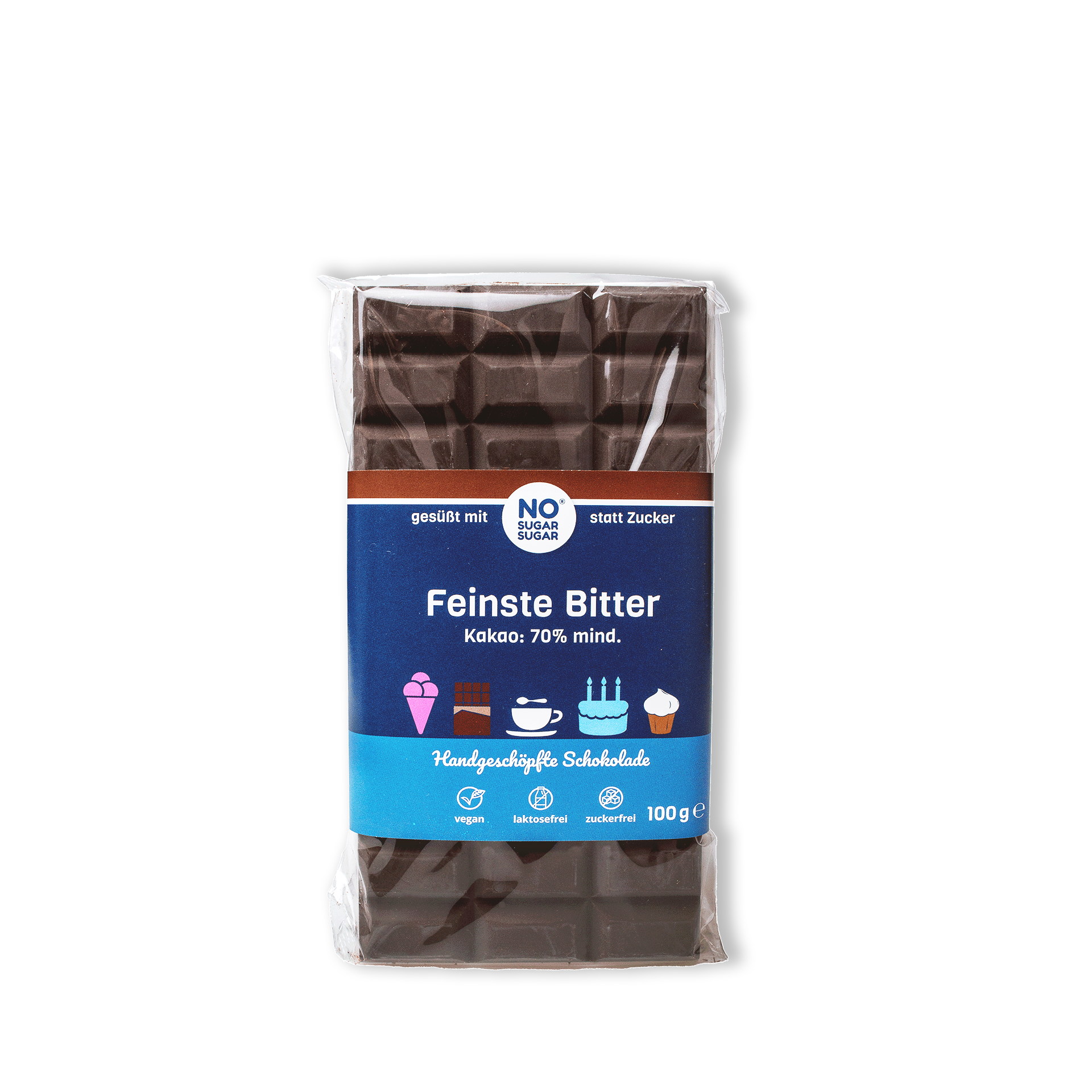 NO SUGAR SUGAR Schokolade Feinste Bitter 70% 100g