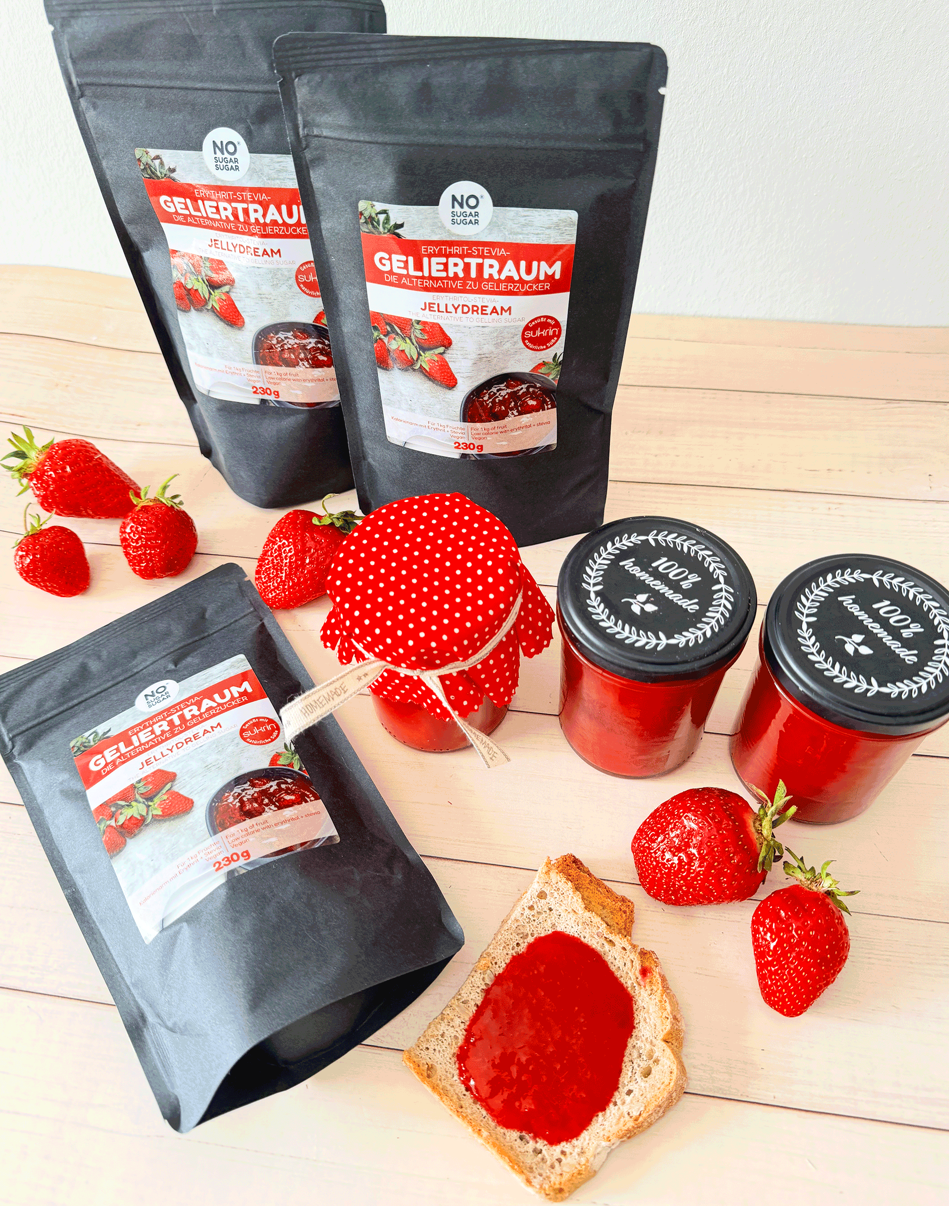 NO SUGAR SUGAR Geliertraum Erythrit+Stevia 230g