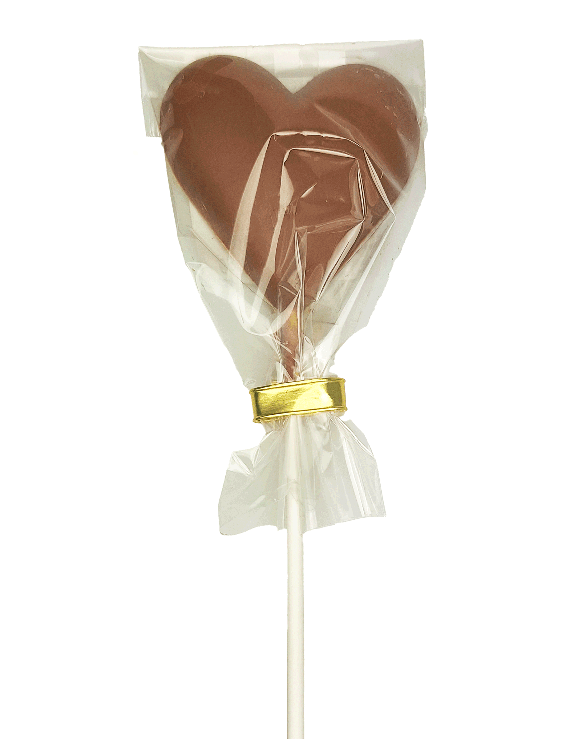 NO SUGAR SUGAR Schokoladen Lolli Vollmilch Herz