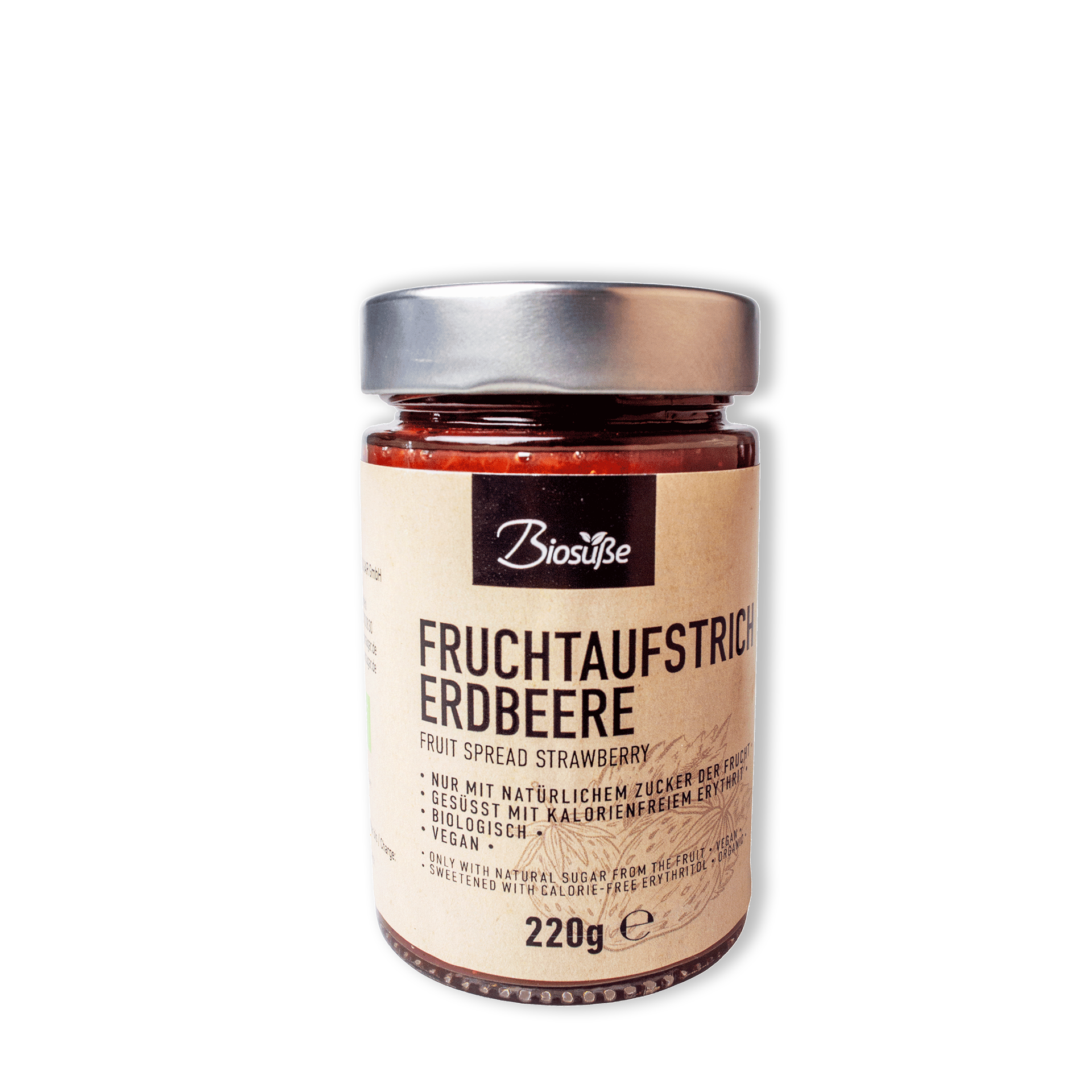 Biosüße Bio Fruchtaufstrich Erdbeere 220g
