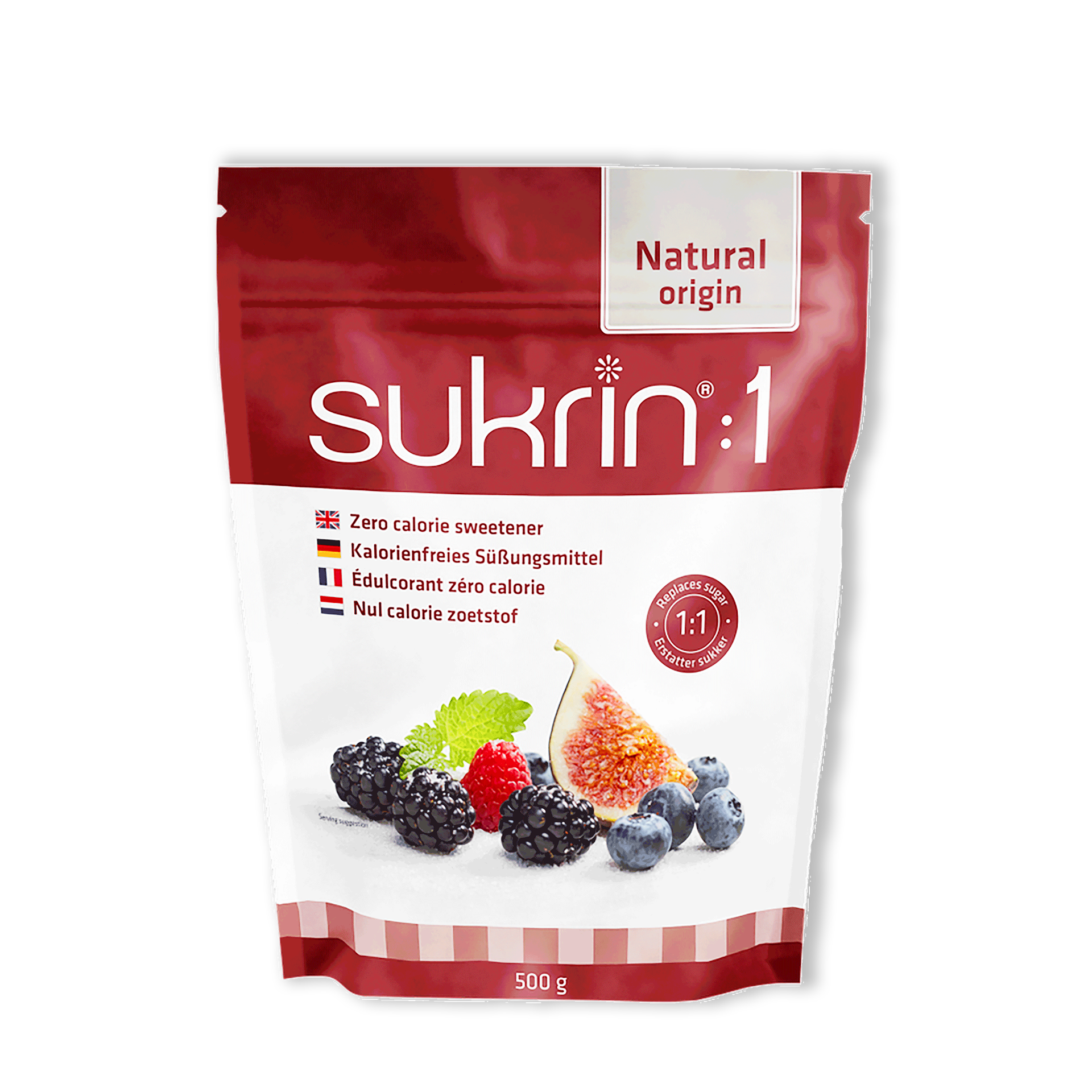 SUKRIN:1 Erythrit+Stevia 500g