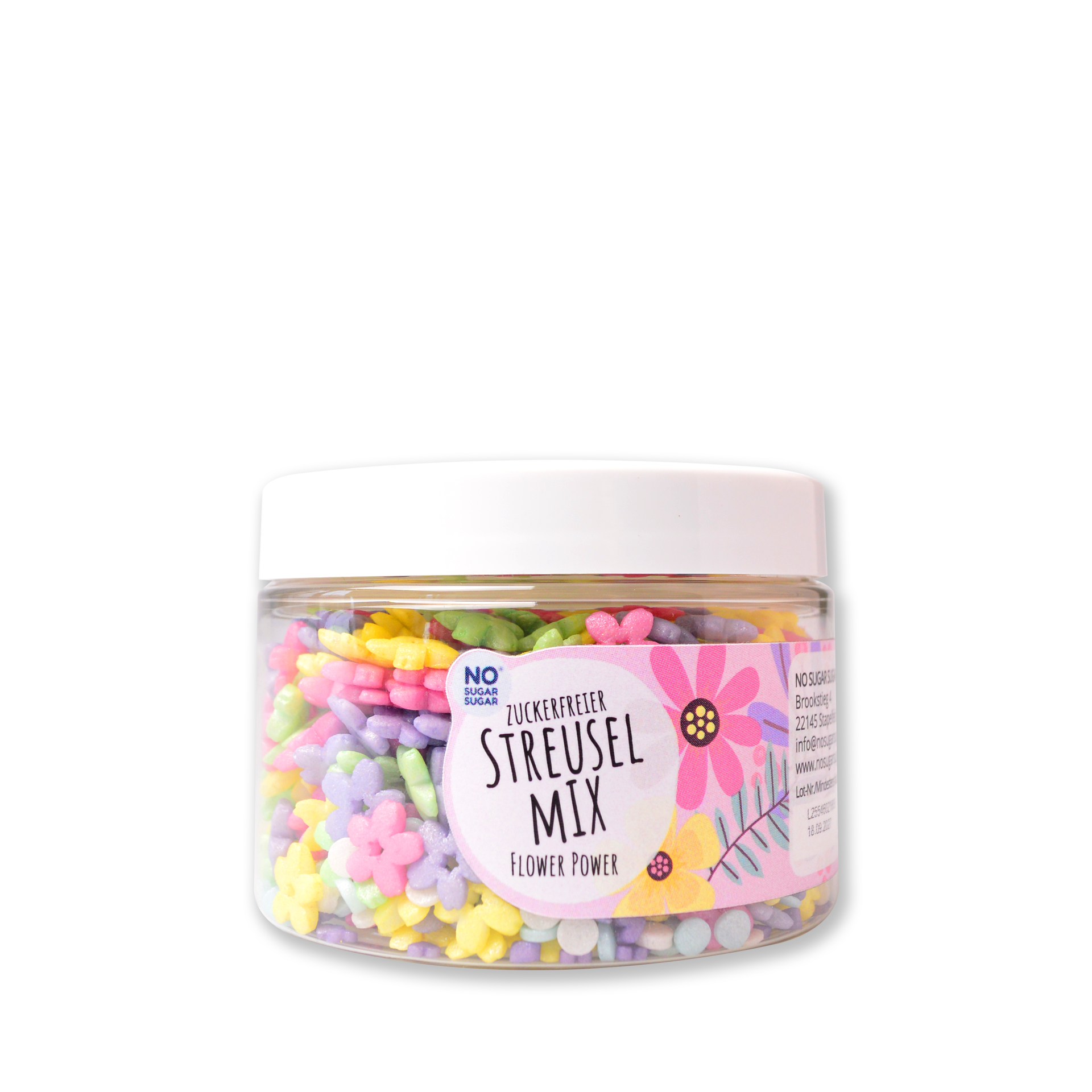 NO SUGAR SUGAR Streuselmix Flower Power 90g