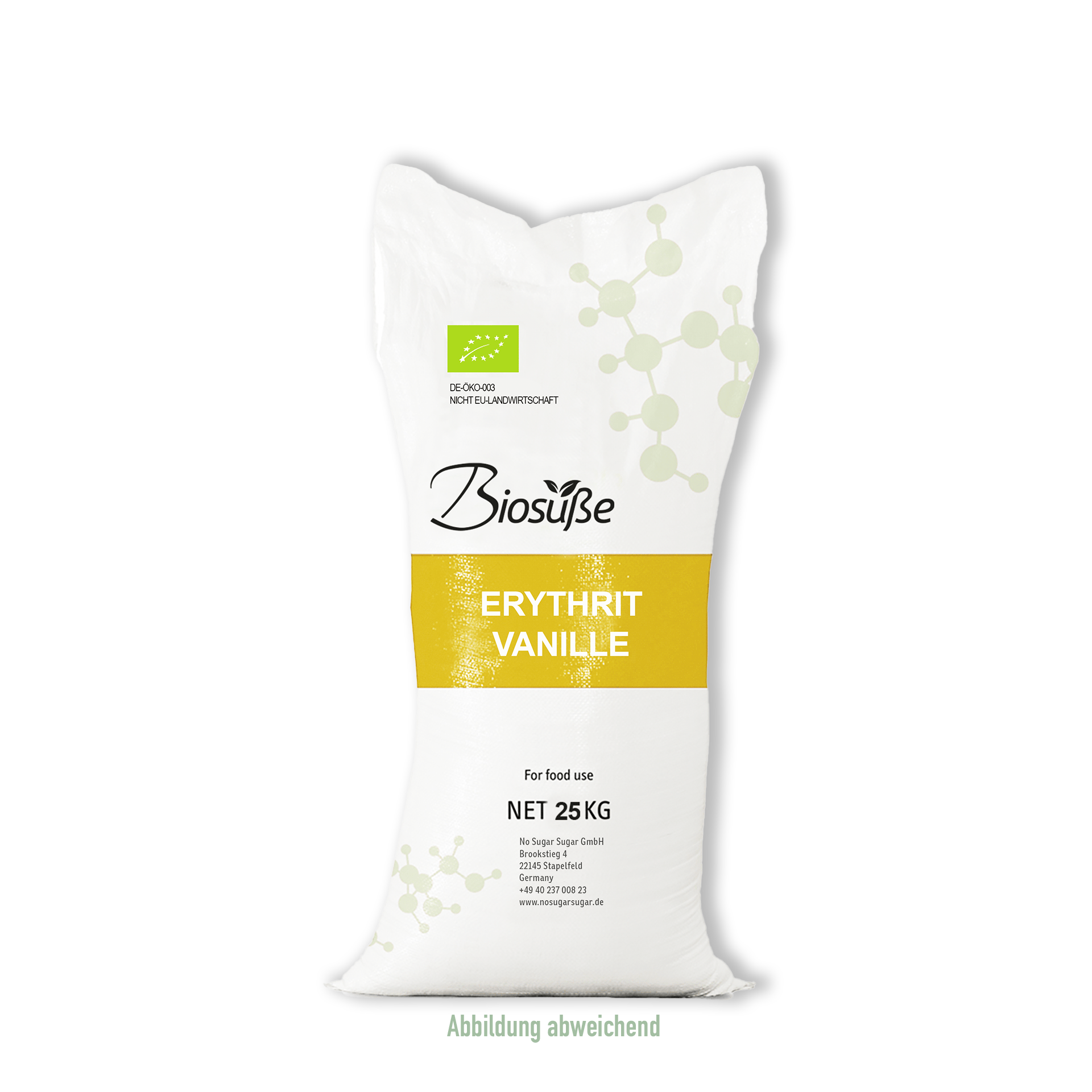 Sack Biosüße Bio Erythrit Vanille 25kg