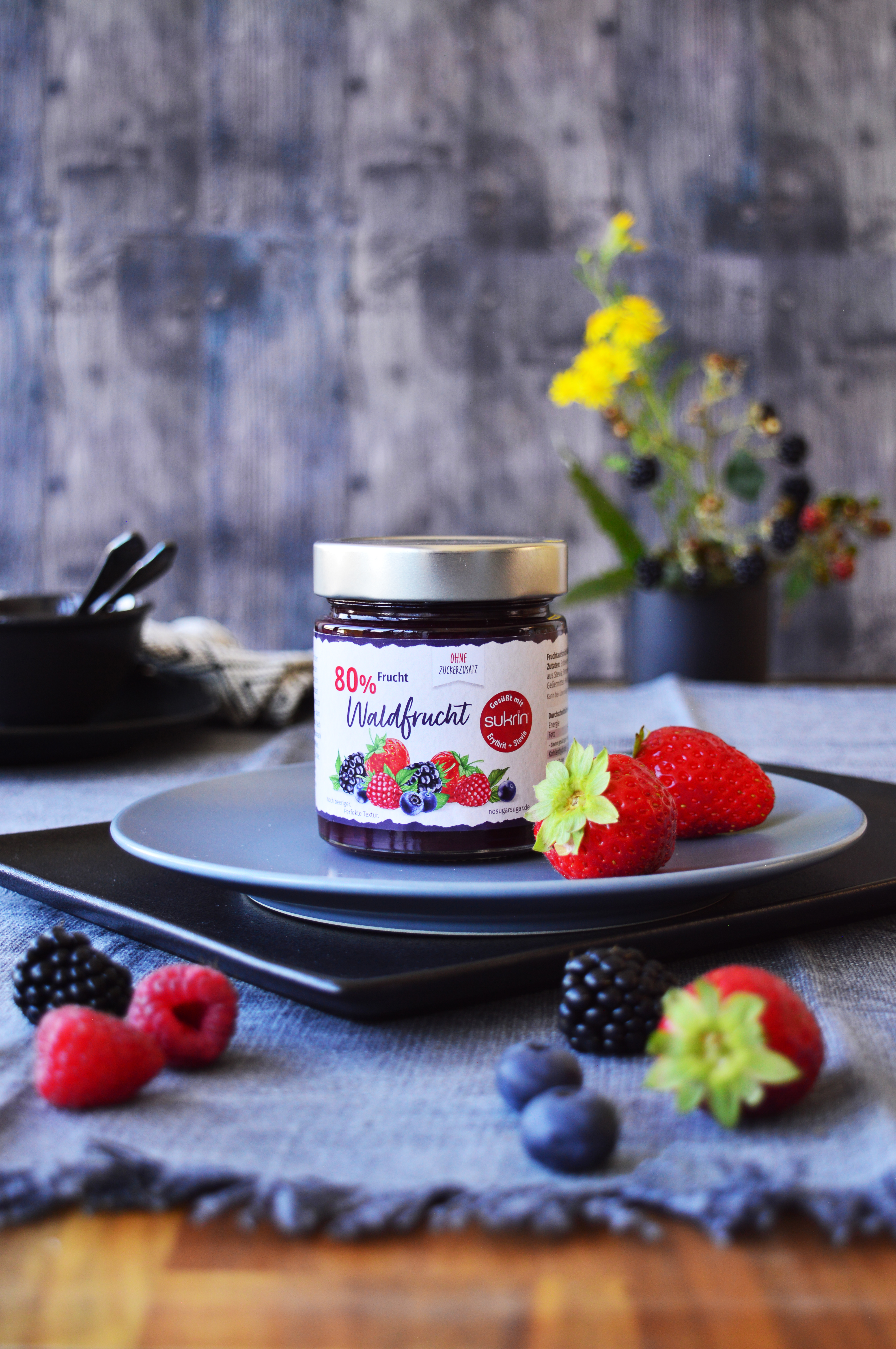 SUKRIN Fruchtaufstrich Waldfrucht 225g