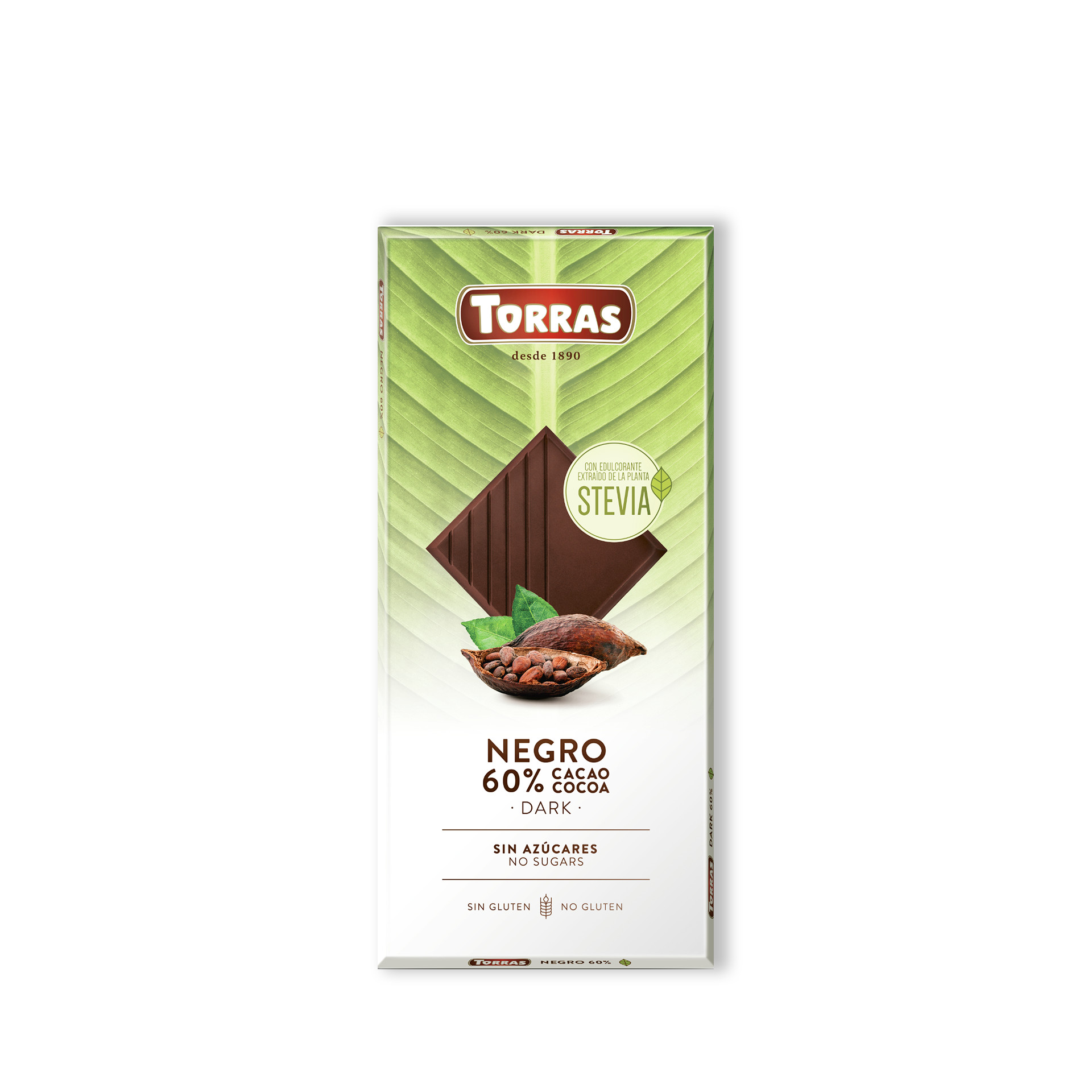 Torras Stevia Schokolade Dunkel 100g