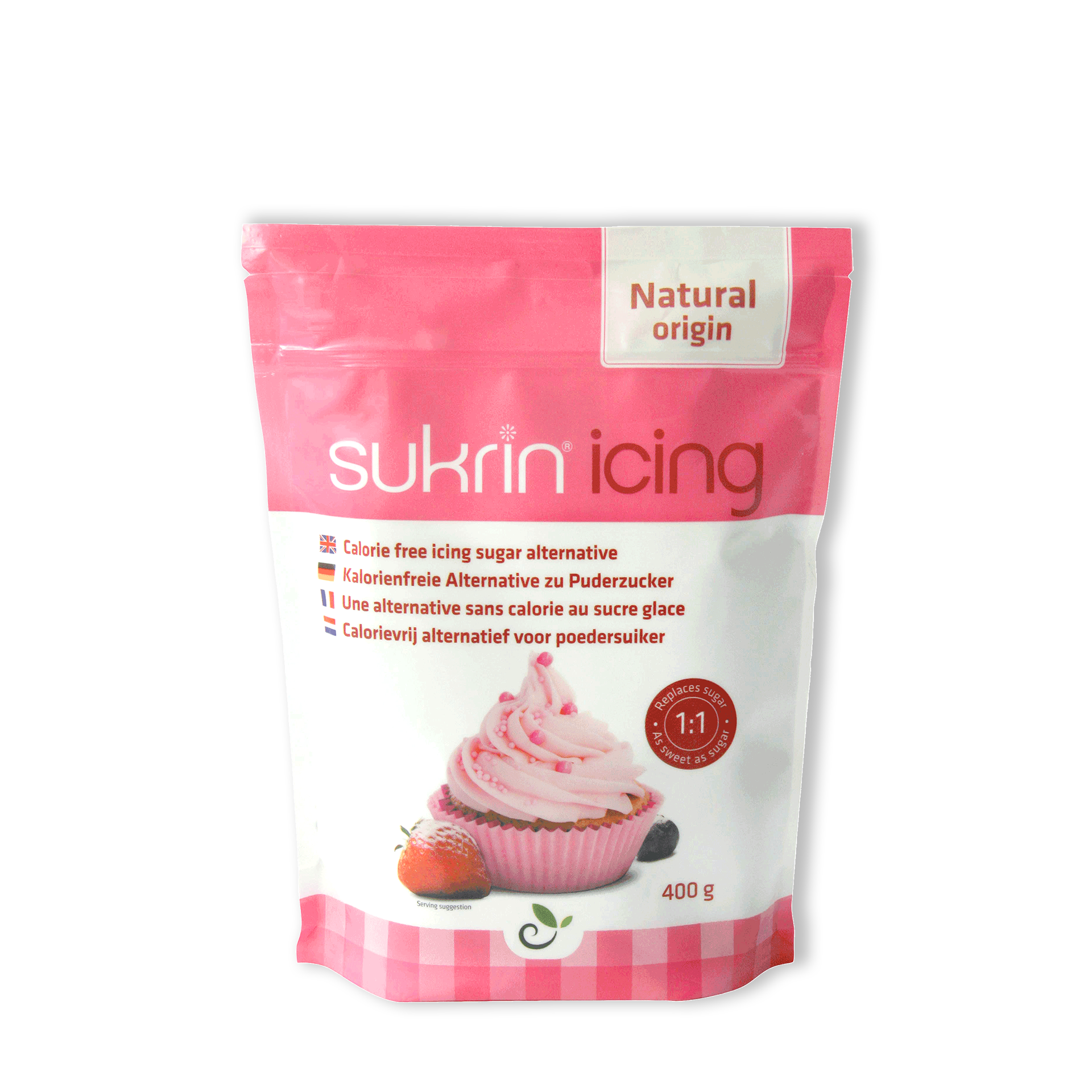 SUKRIN Icing Erythrit+Stevia Puder 400g