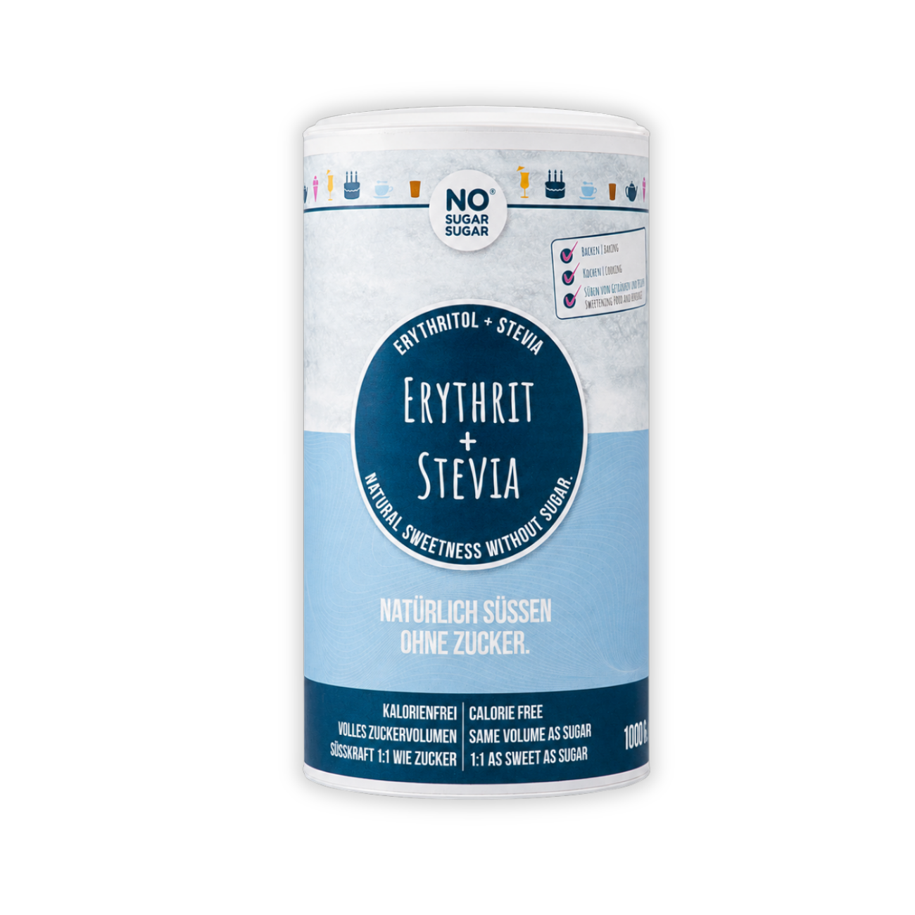 NO SUGAR SUGAR Erythrit+Stevia 1kg