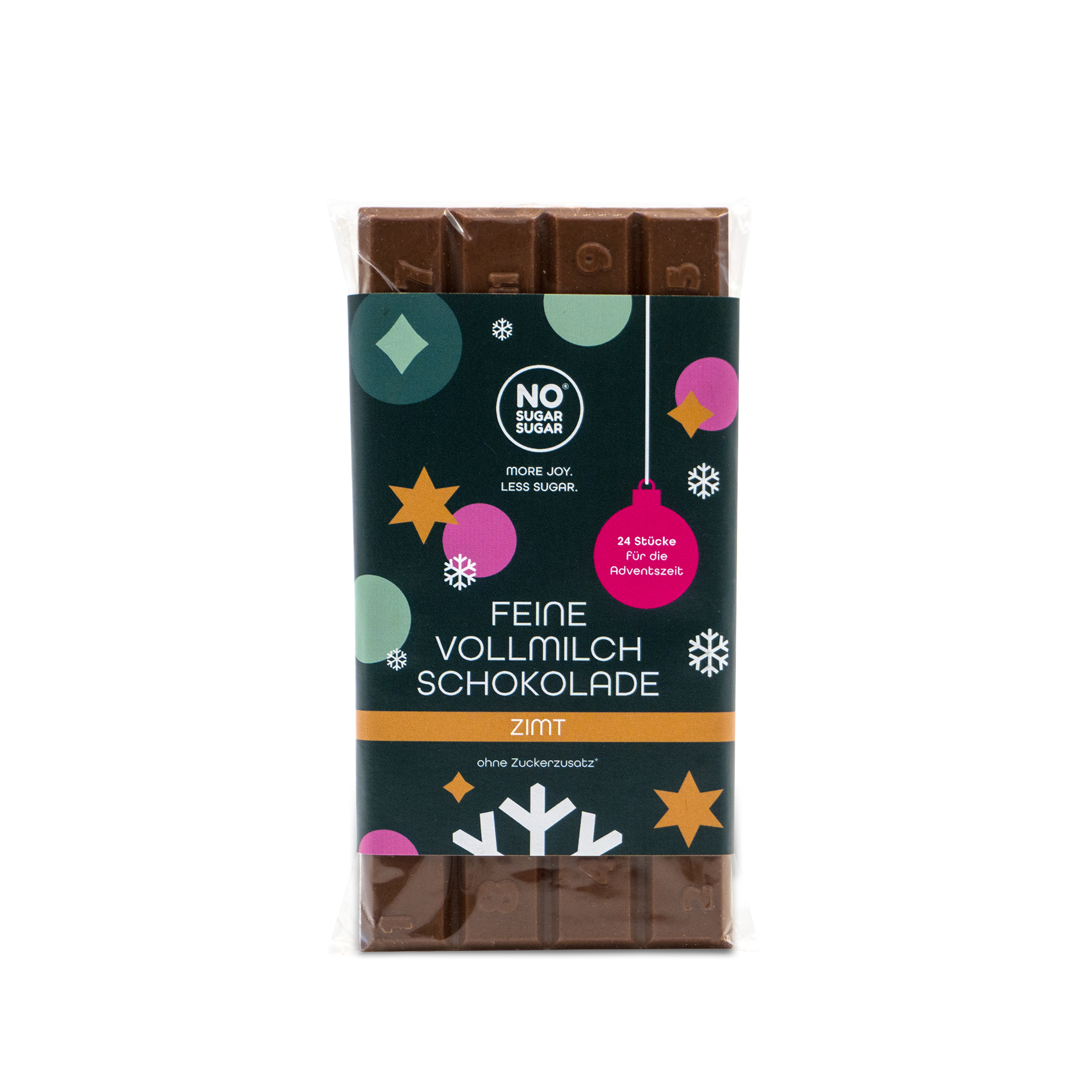 NO SUGAR SUGAR Weihnachtsschokolade Zimt 90g