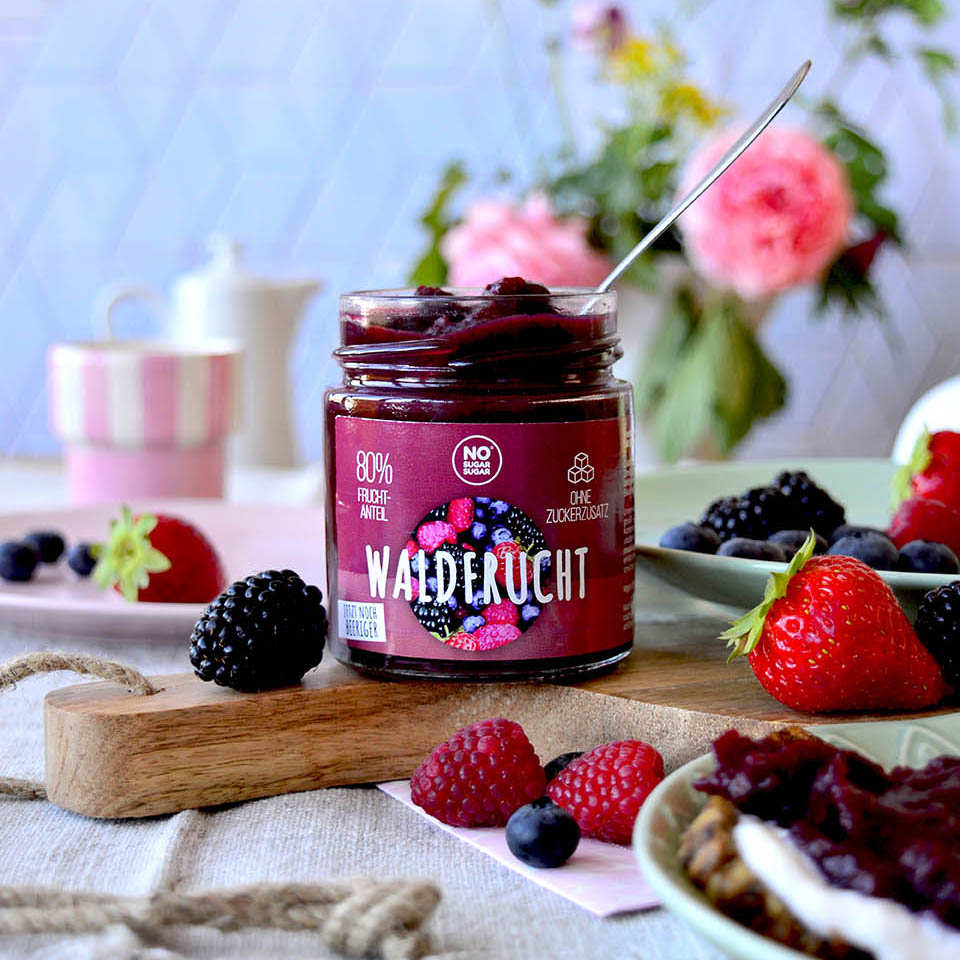 NO SUGAR SUGAR Fruchtaufstrich Waldfrucht 225g