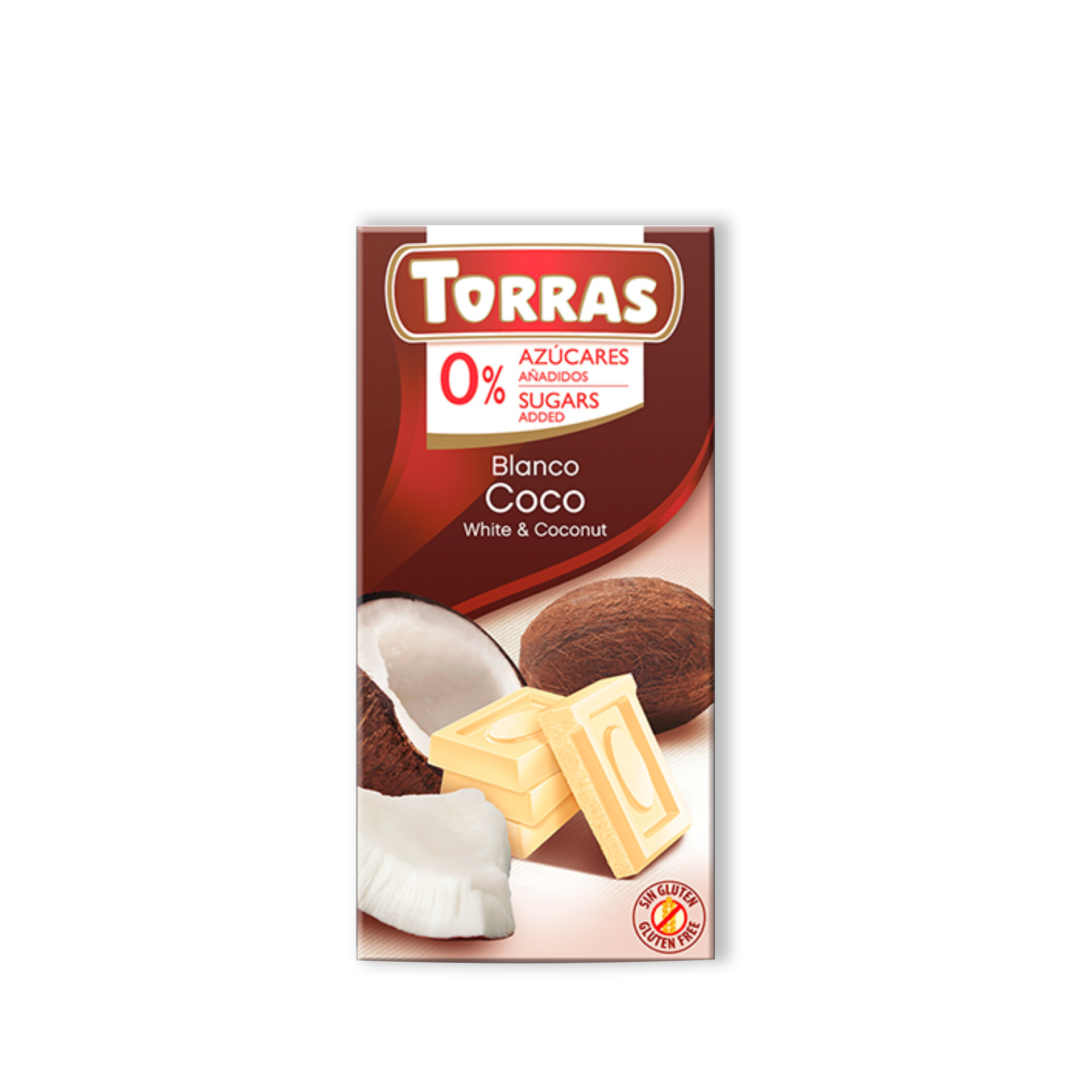 Torras Classic Schokolade Weiß mit Kokosnuss 75g