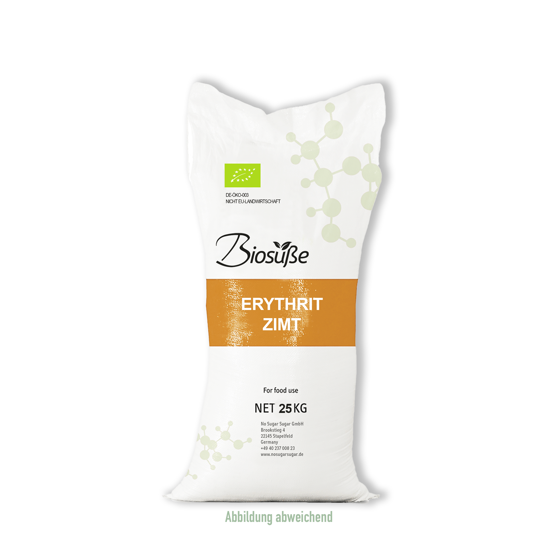 Sack Biosüße Bio Erythrit Zimt 25kg