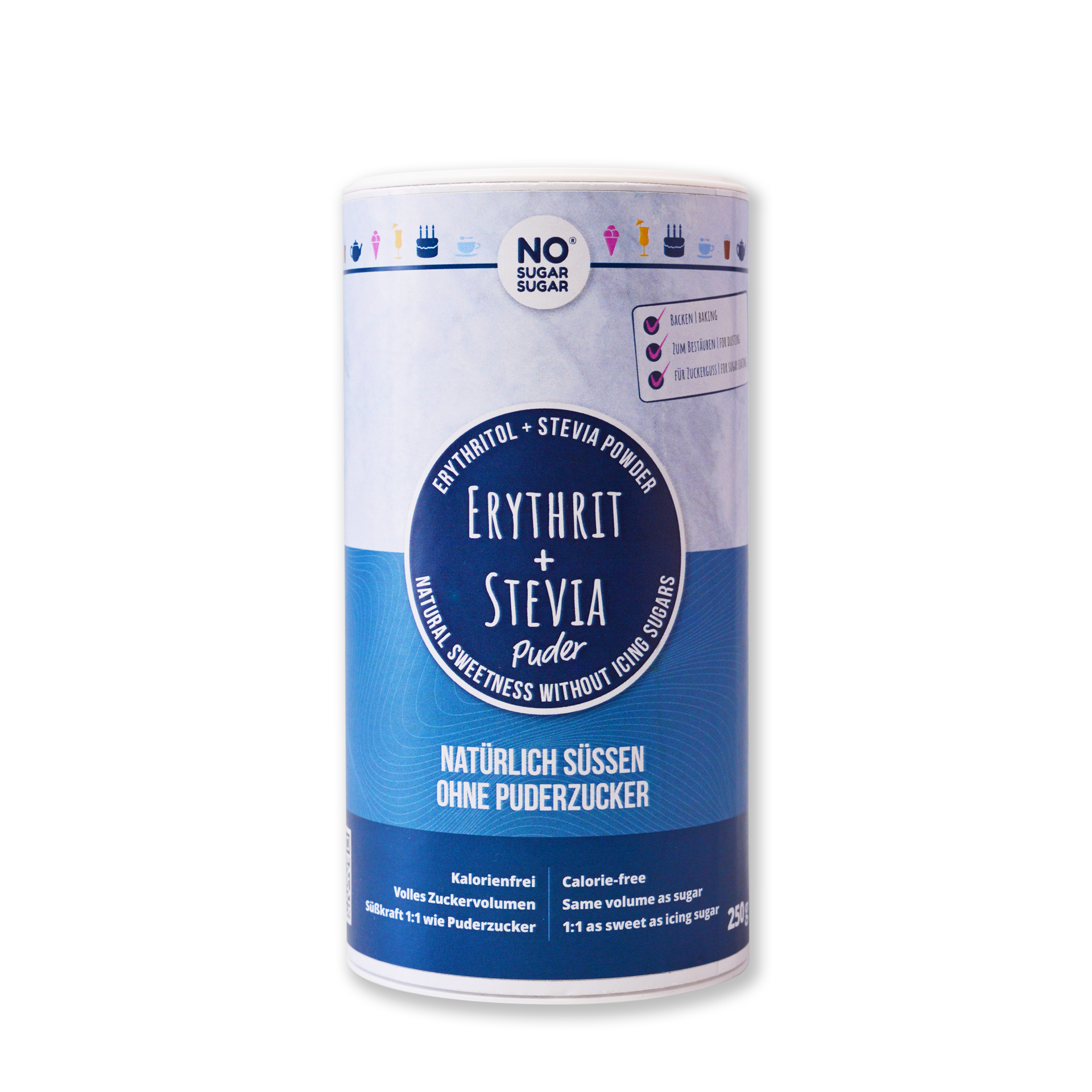 NO SUGAR SUGAR Erythrit+Stevia Puder 250g