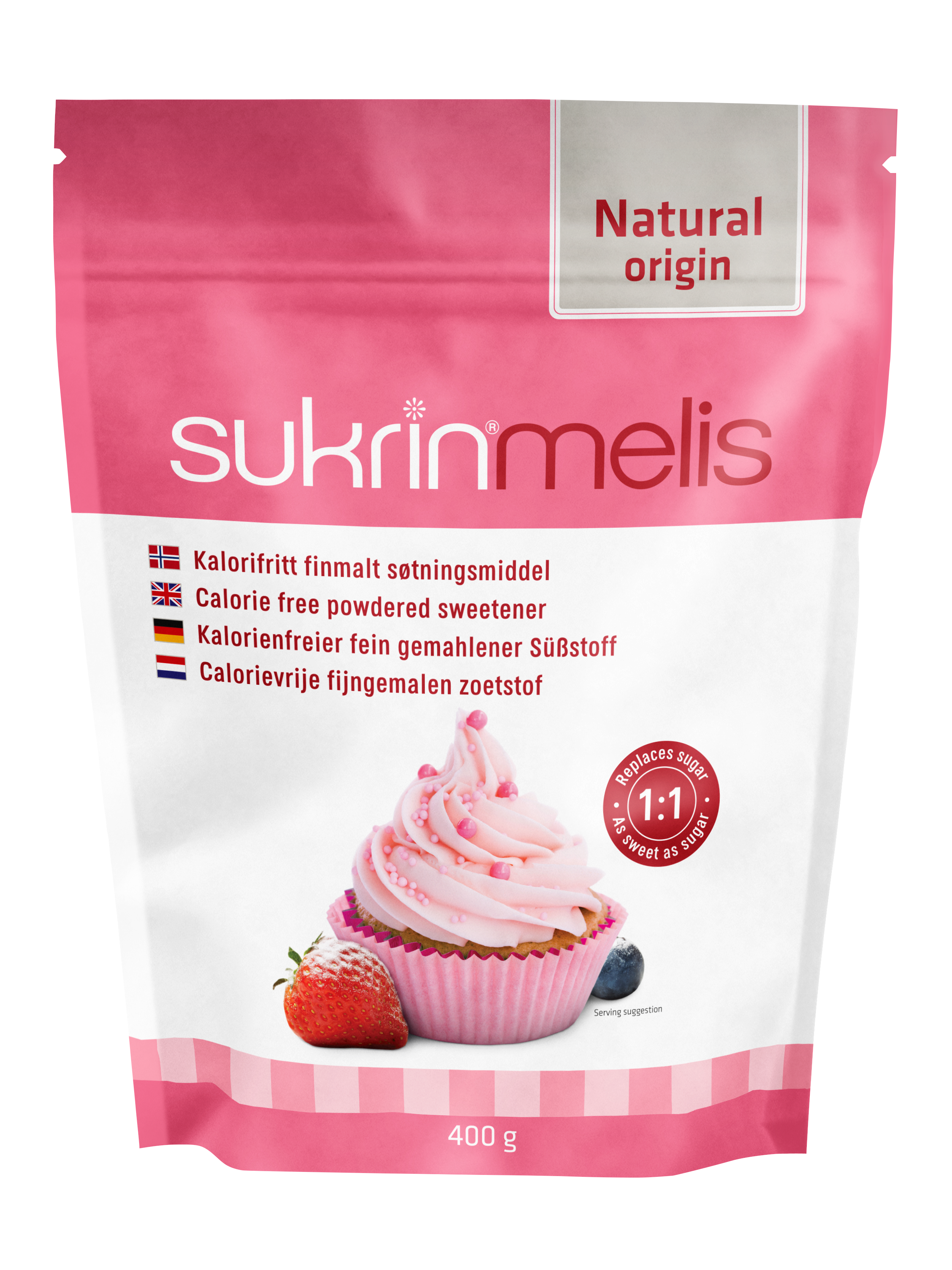 SUKRIN Icing Erythrit+Stevia Puder 400g
