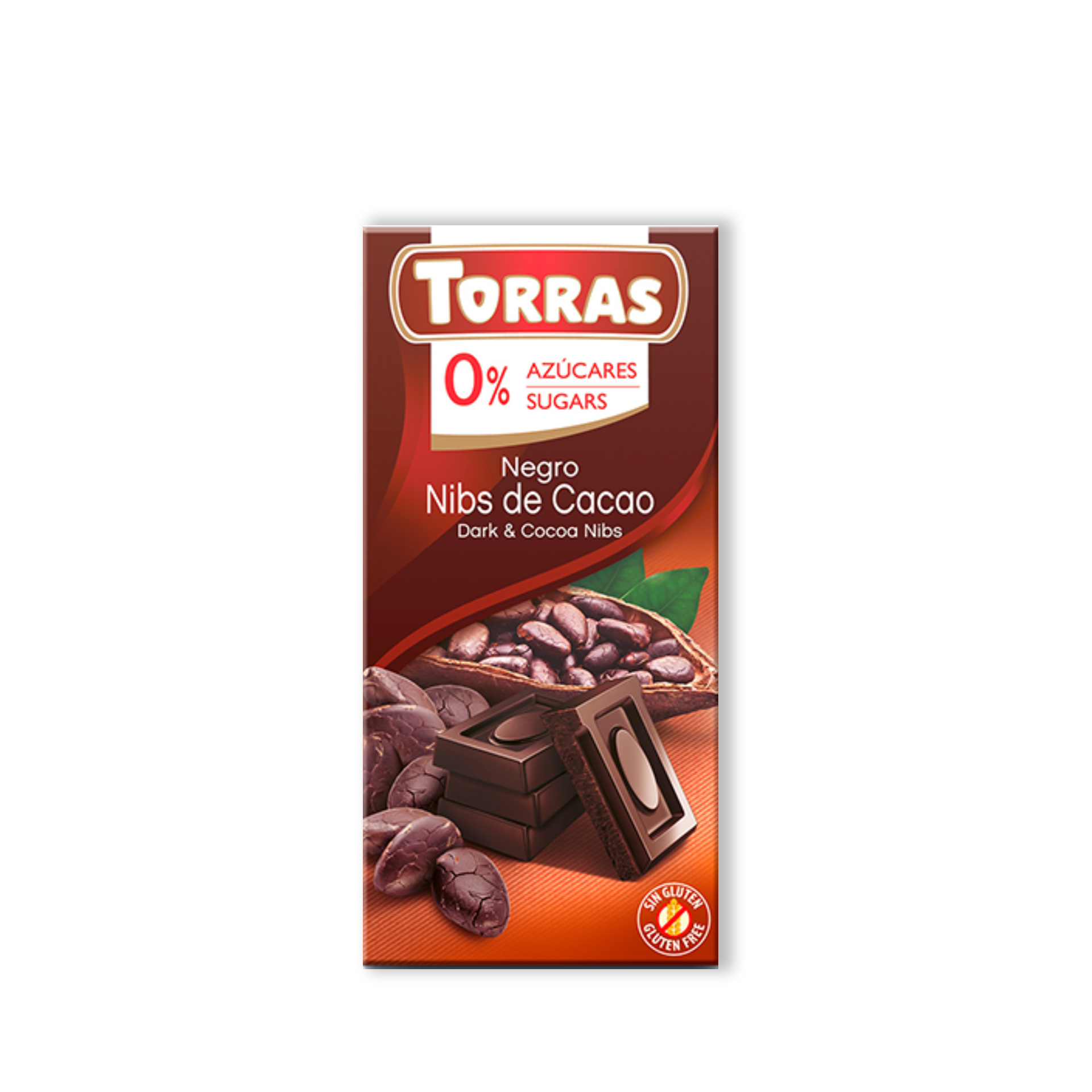 Torras Classic Schokolade Dunkel Kakao Nibs 75g