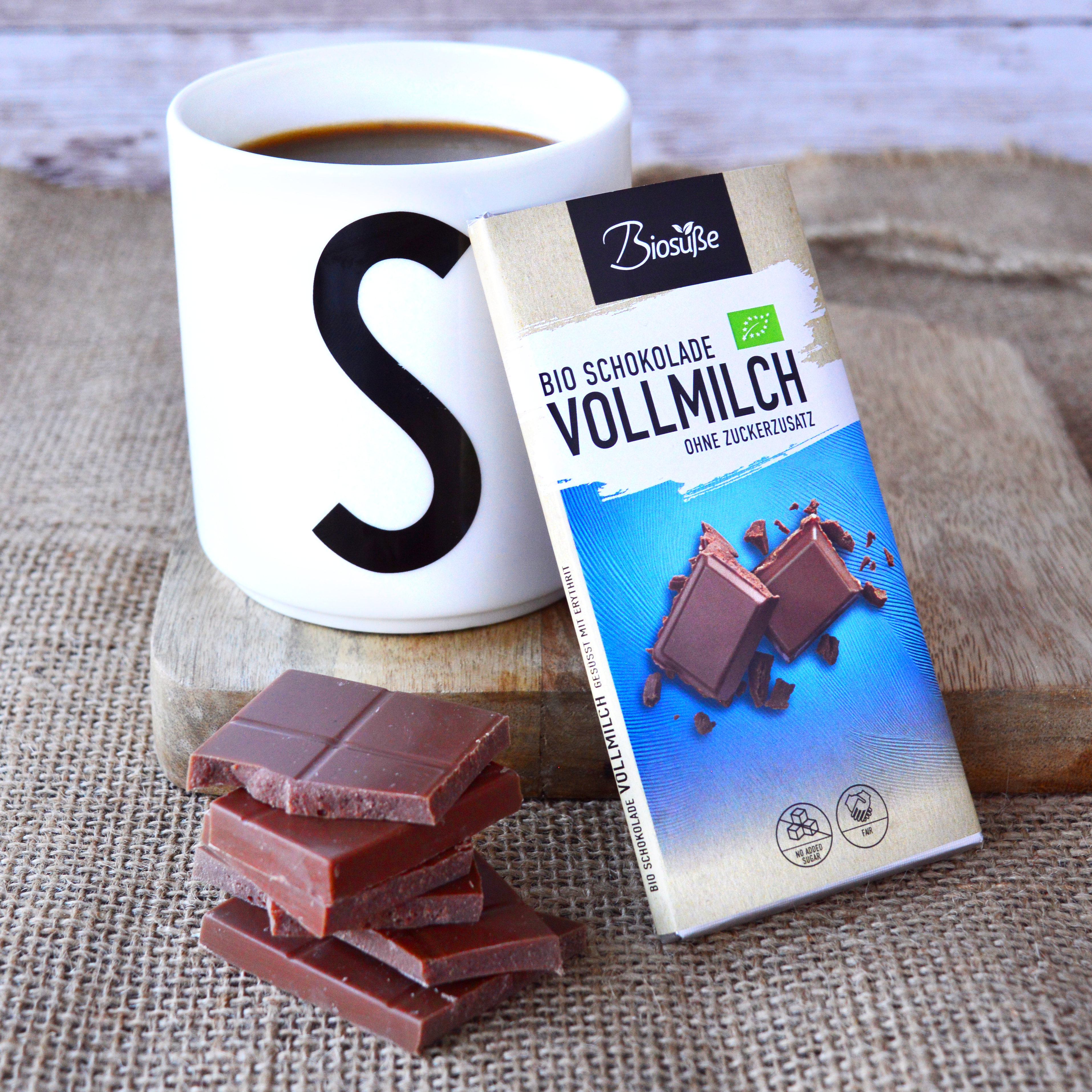 Biosüße Bio Schokolade Vollmilch 40g