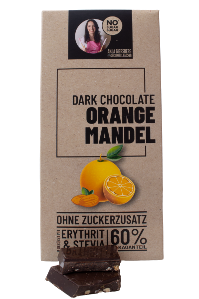 No Sugar Sugar Schokolade Orange Mandel 125g