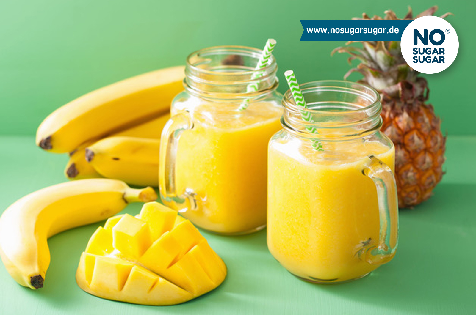 Mango-Bananen Smoothie | Getränke | Rezepte | NO SUGAR SUGAR