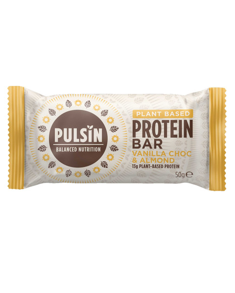 Pulsin Protein Booster Vanilla Choc Chip Riegel 50g
