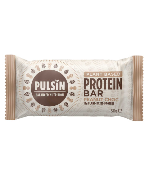 Pulsin Protein Booster Peanut Choc Riegel 50g