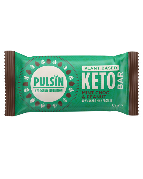 Pulsin Riegel Keto Bar Mint Choc & Peanut 50g