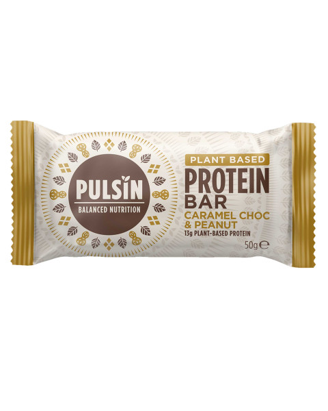 Pulsin Protein Booster Caramel Choc & Peanut Riegel 50g