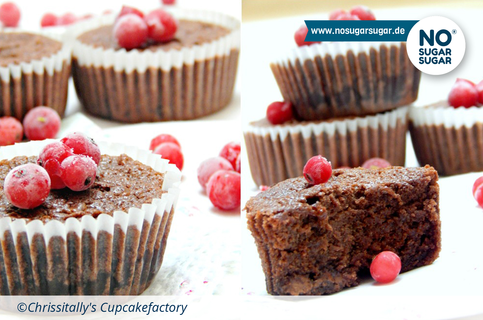 Schoko-Joghurt-Muffins | Muffins &amp; Cupcakes | Rezepte | NO SUGAR SUGAR