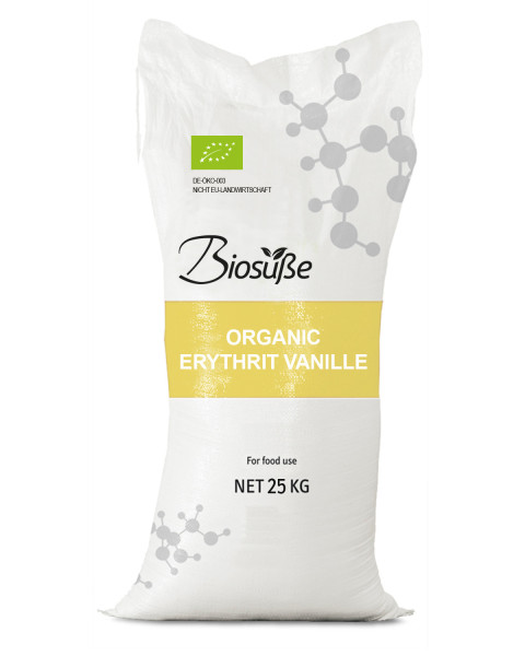 Biosüße Bio-Erythrit Vanille 25kg