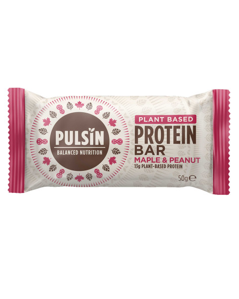 Pulsin Protein Booster Maple &amp; Peanut Riegel 50g