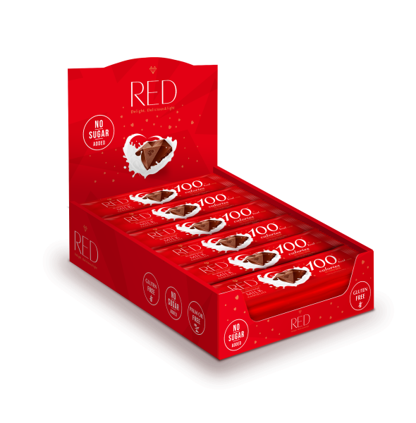 24x RED Riegel Milchschokolade, 26g