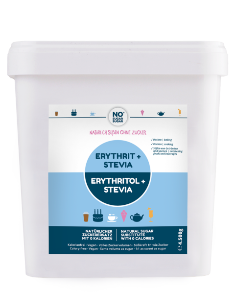 Erythritol+Stevia, 4,5 kg