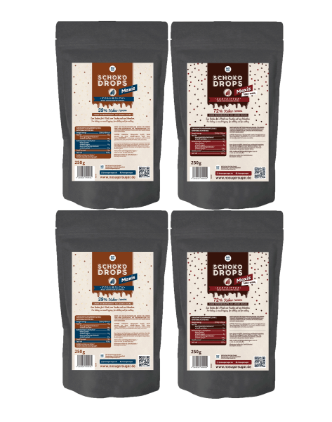 Try set: 2 x Dark &amp; milk Chocolate Drops, 250g each