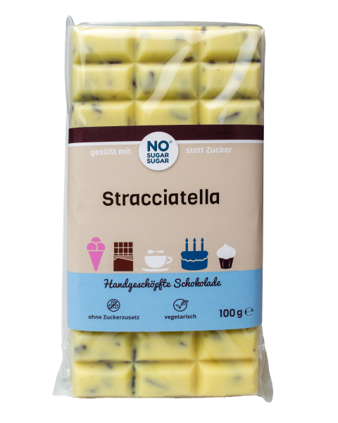 NO SUGAR SUGAR Stracciatella Schokolade 100g