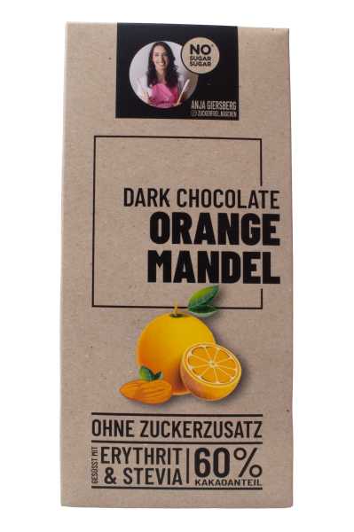 No Sugar Sugar Schokolade Orange Mandel 125g