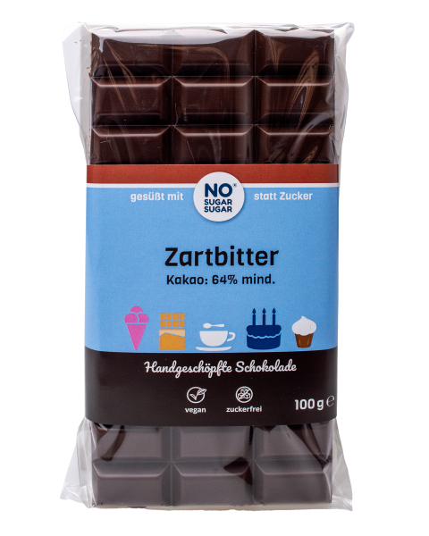 NO SUGAR SUGAR Zartbitter Schokolade 100g