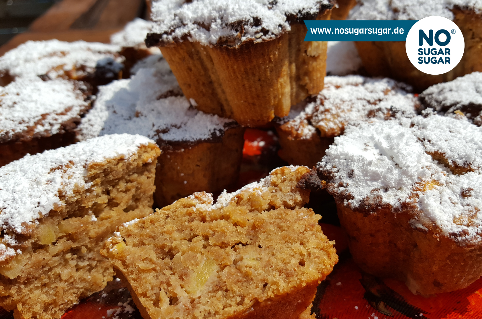 Apfel-Walnuss-Muffins | Muffins &amp; Cupcakes | Rezepte | NO SUGAR SUGAR